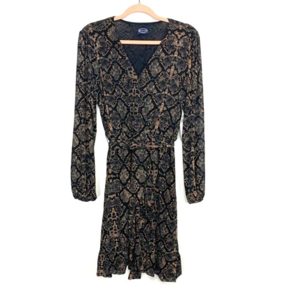 Scoop Printed Mesh Wrap Dress - XS - Picture 3 of 4